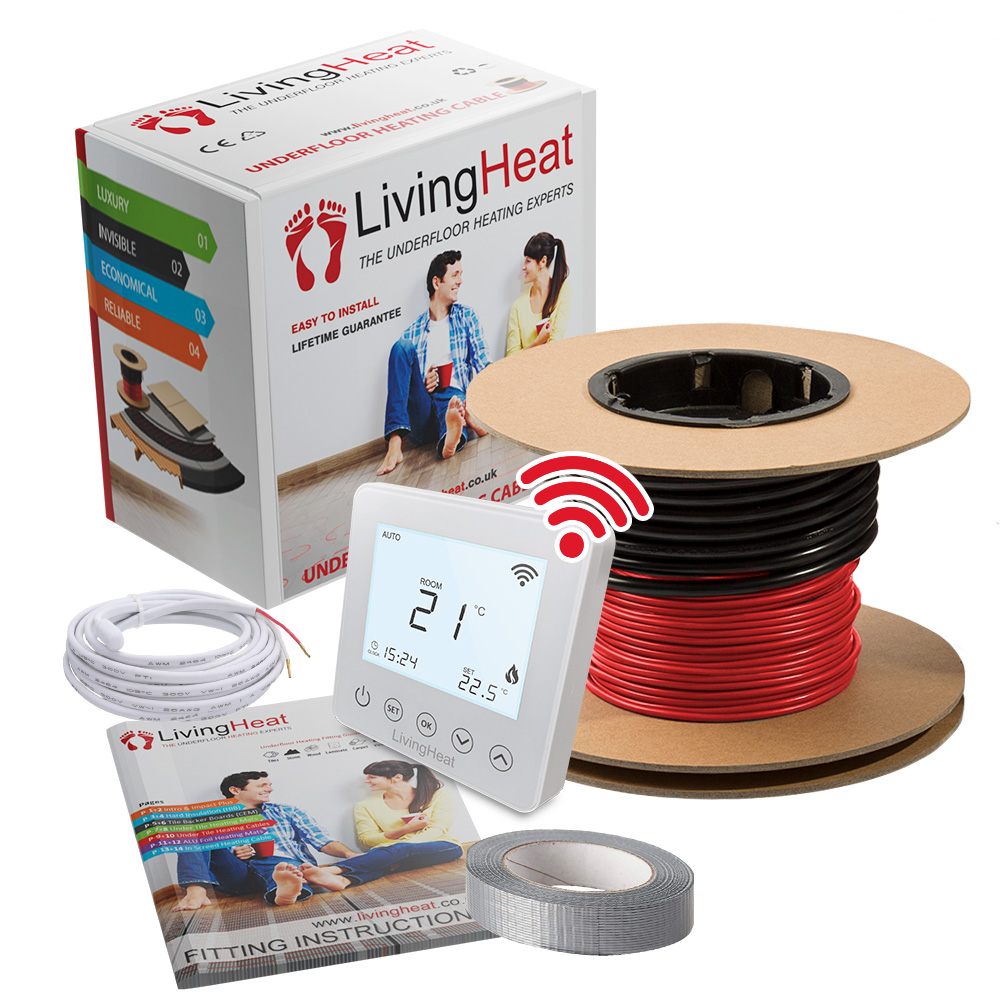 Underfloor Heating Cable with Wi5 Wi-Fi Thermostat